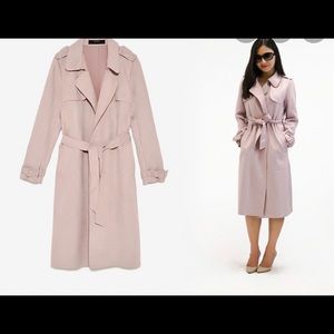 Zara Suede Trench Coat